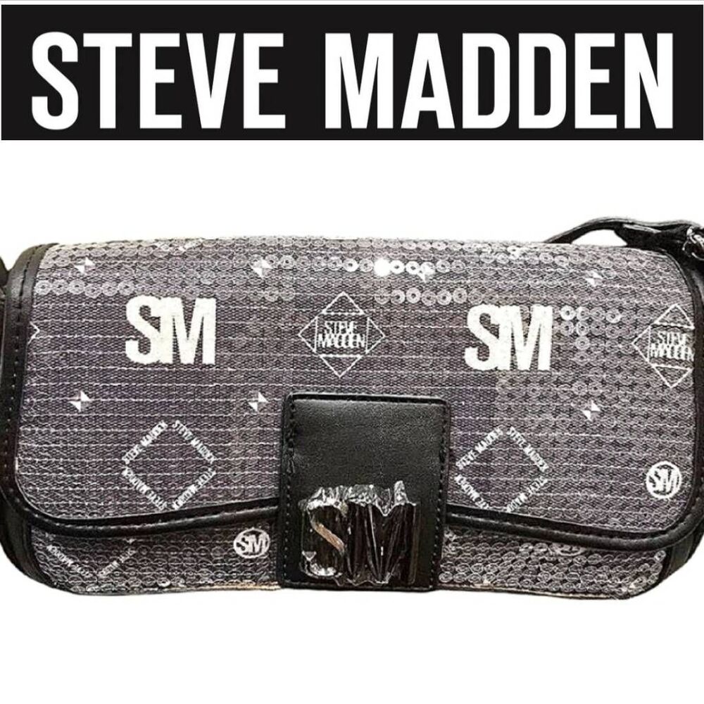 Steve‎ Madden BGenevieve Sequin Crossbody Bag- Black/Multi
